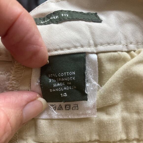 Eddie Bauer Mercer Fit Chino Khaki Pants Beige Cotton Stretch Women’s 14 - Picture 6 of 11